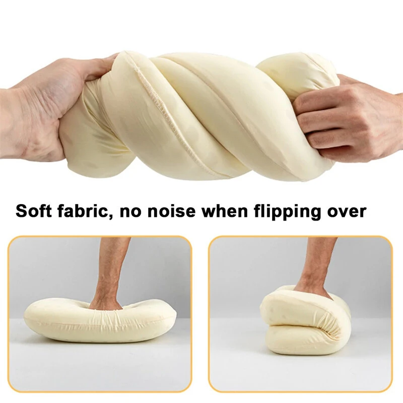 (image for) HIKEMAN Soft Slow Rebound Memory Foam Pillow Outdoor Camping Travel Cervical Pillow Portable NoonBreak Pillow Neck Support Pillow Comfortable Sleeping Pillow